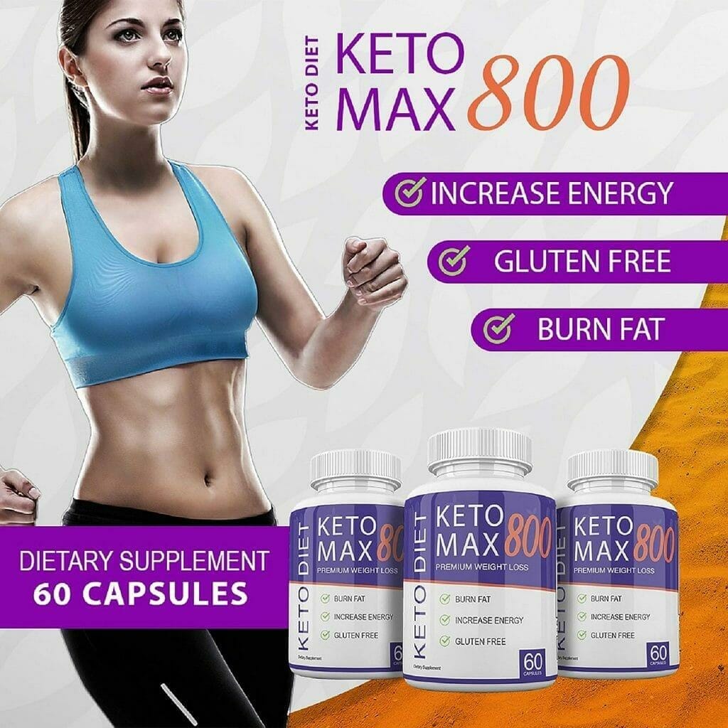 ADVANCED LIFE SCIENCE Keto MAX 800 - Premium Weight Loss - Burn Fat - Increase Energy - Gluten Free - 30 Day Supply