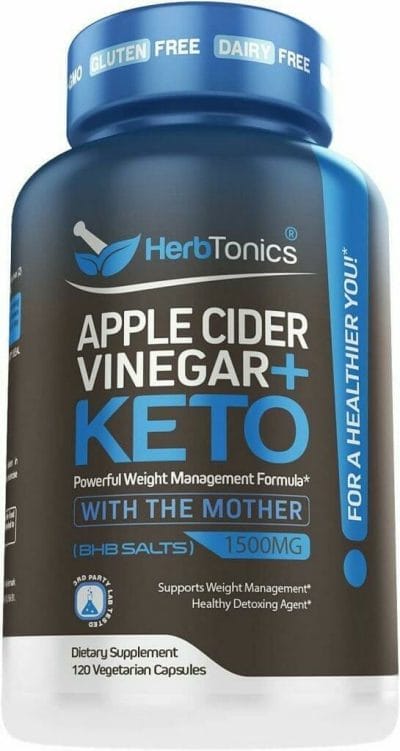 Herbtonics Apple Cider Vinegar Capsules Plus Keto BHB | Fat Burner  Weight Loss Supplement for Women  Men | Appetite Suppressant