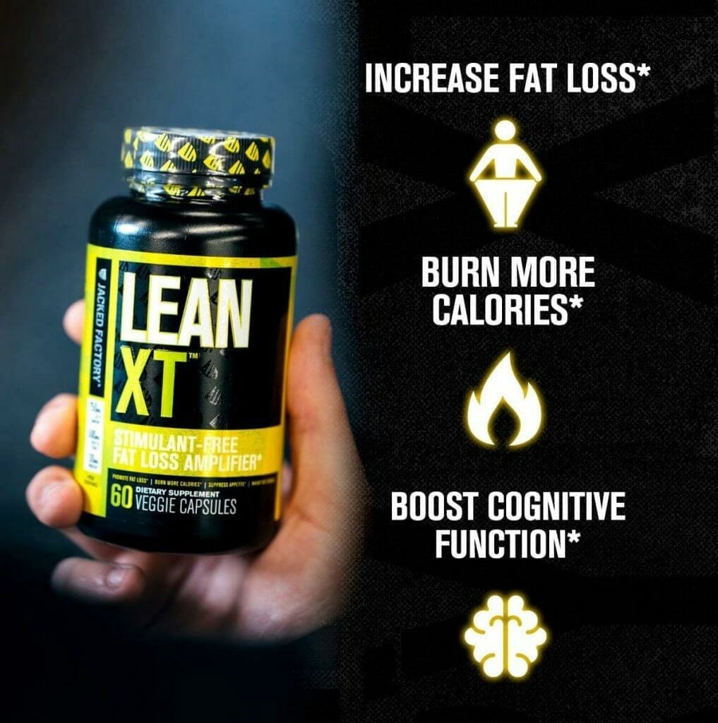 Lean-XT Caffeine Free Fat Burner - Non Stim Weight Loss Supplement, Appetite Suppressant,  Metabolism Booster with Acetyl L-Carnitine, Green Tea Extract,  Forskolin - 60 Natural Diet Pills