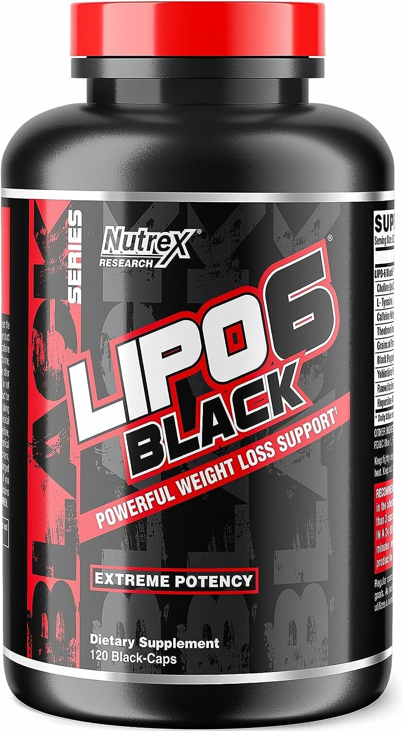 lipo 6 black max strength fat burner fast acting energy weight loss diet pills research backed ingredients appetite supp 1