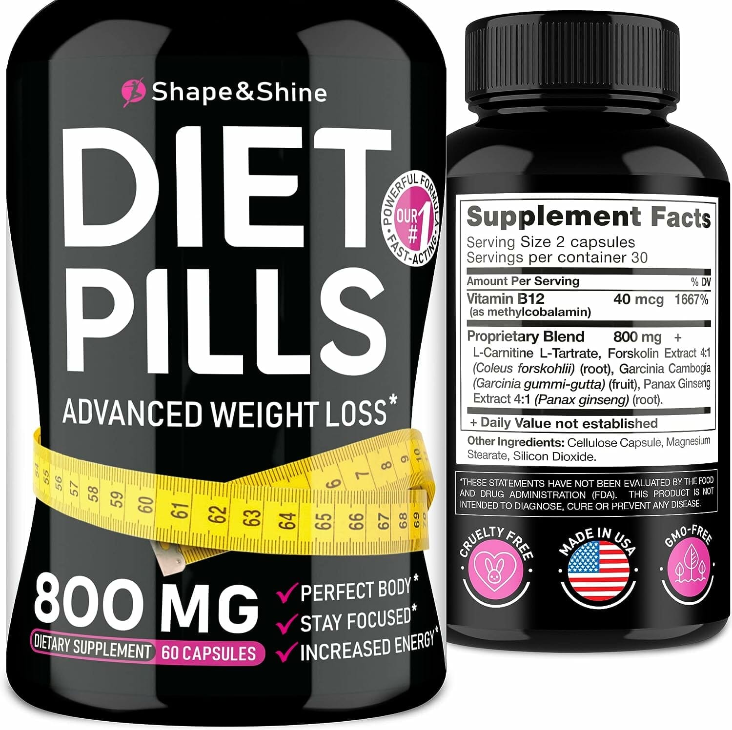 weight control aid diet that work fast for women men made in the usa safe dietary vitamins with garcinia cambogia pills 1