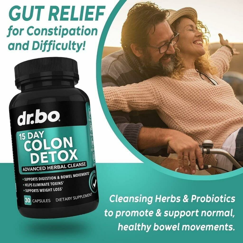 Colon Cleanser Detox for Weight Flush - 15 Day Intestinal Cleanse Pills  Probiotic - Fast Natural Laxative for Constipation Relief - Bowel Movement Supplements for Stomach Bloating, Gut Loss Support