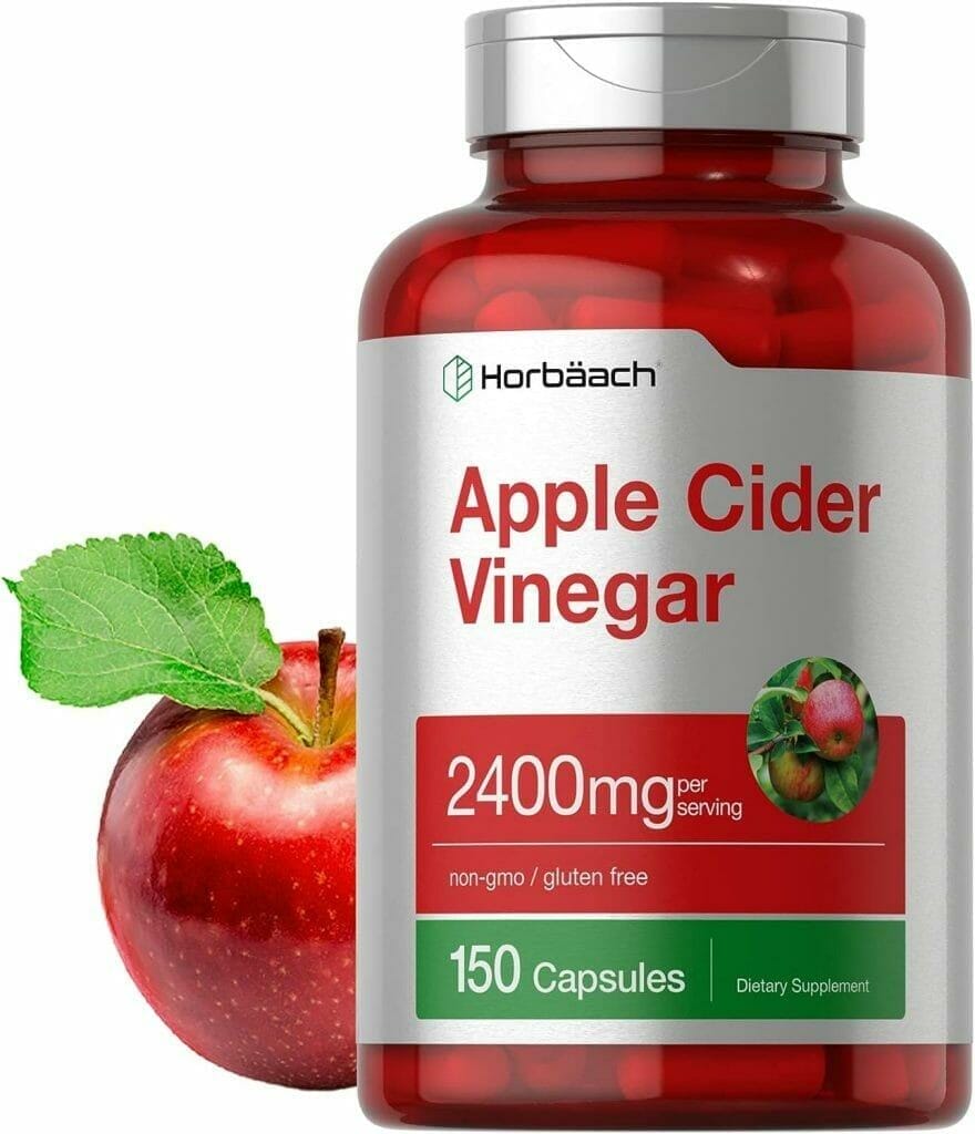 Apple Cider Vinegar Capsules | 2400mg | 150 Count | Non-GMO, Gluten Free Supplement | by Horbaach