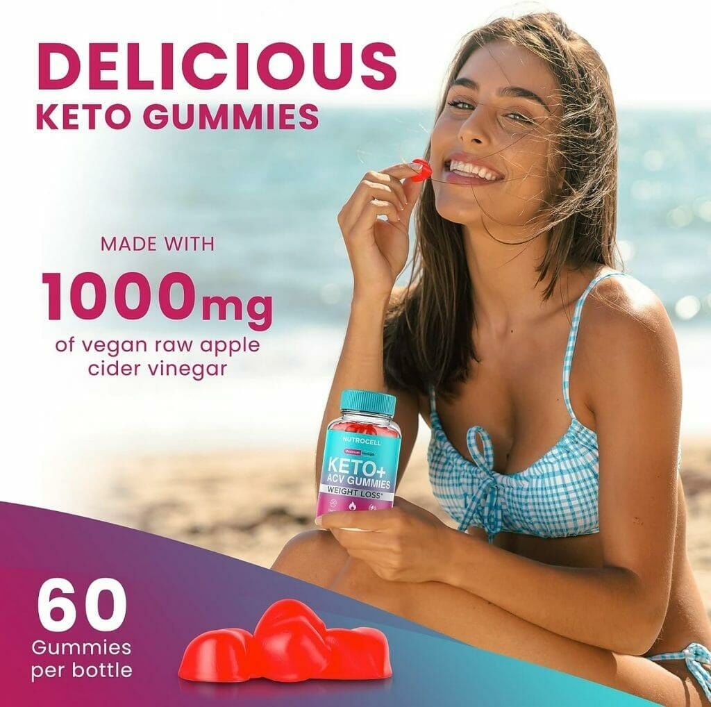 Keto ACV Gummies Advanced Weight Loss, Keto Apple Cider Vinegar Gummies Belly Fat Diet Burner Works Fast Weightloss Shark AVC Tank Oprah Winfrey, Keto + ACV Appetite Supplement Women Men