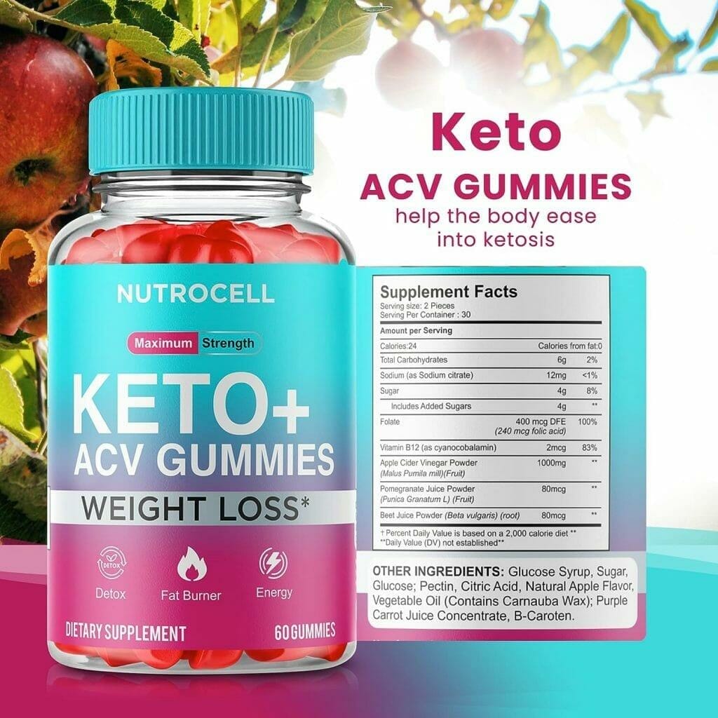 Keto ACV Gummies Advanced Weight Loss, Keto Apple Cider Vinegar Gummies Belly Fat Diet Burner Works Fast Weightloss Shark AVC Tank Oprah Winfrey, Keto + ACV Appetite Supplement Women Men