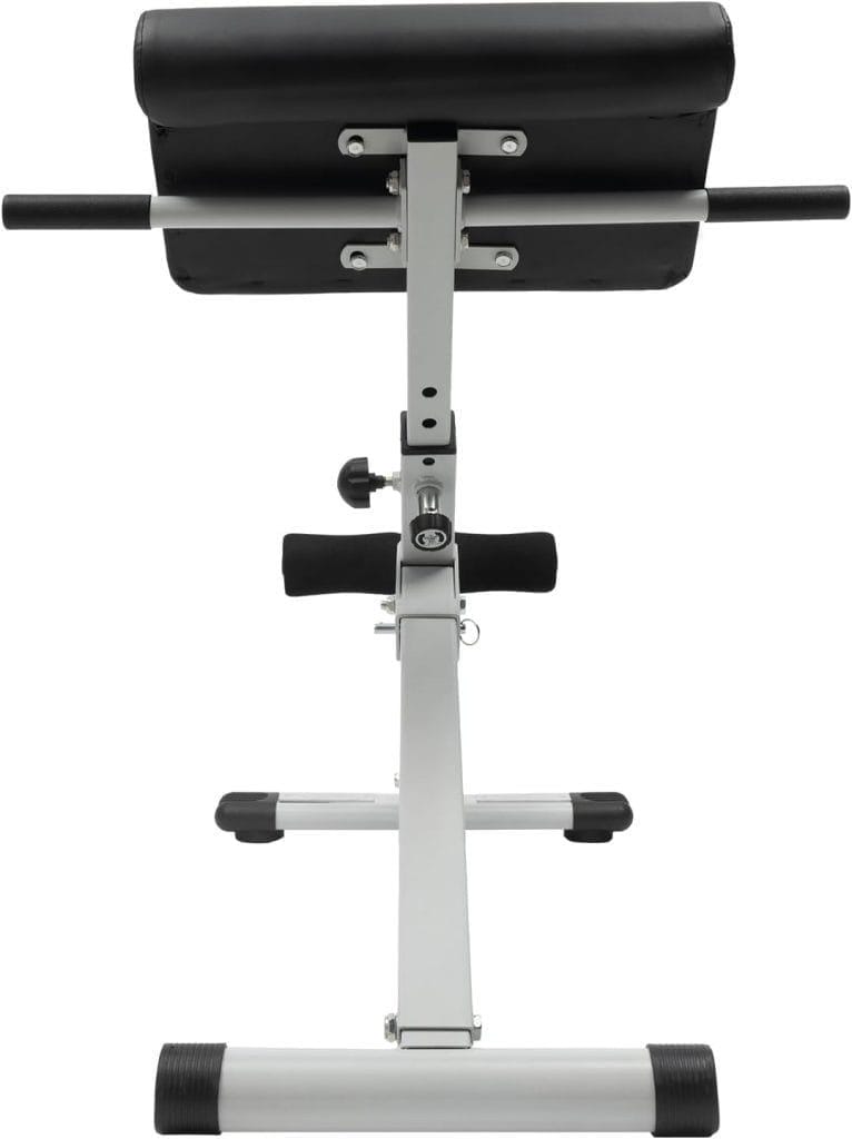 Folding Hyperextension Bench Roman Chair, Adjustment 39-45 Roman Bench Back Extension Machine for Home Gym Load 330lbs